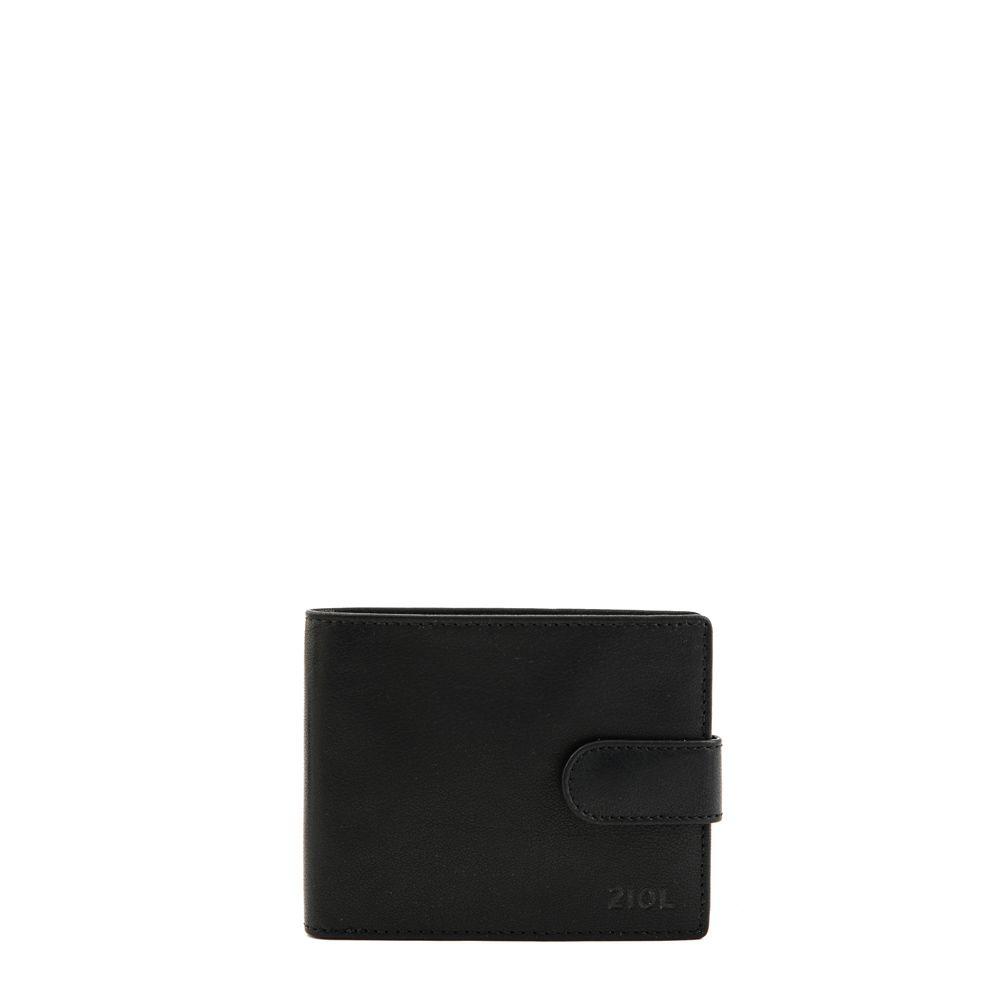 Billetera con aleta mediana mauricio negro-0