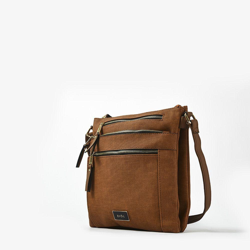 Lathari Cartera Tipo Bandolera Cafe Medio-1