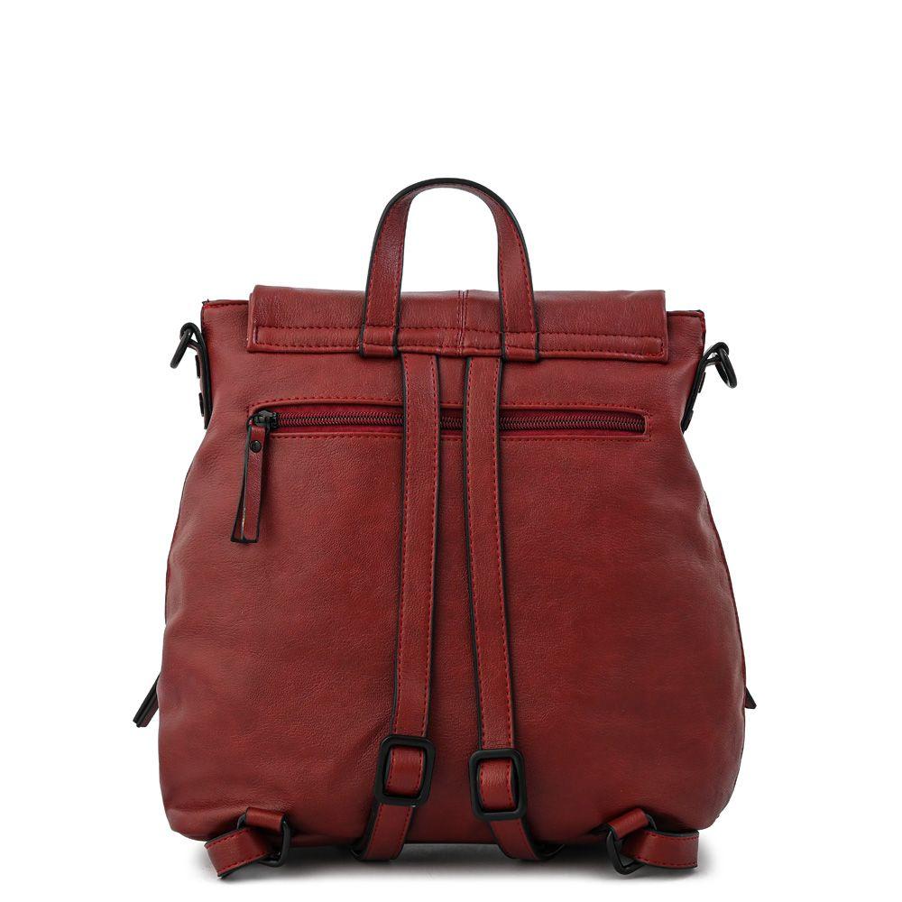 Mochila mediana ema rojo oscuro-2