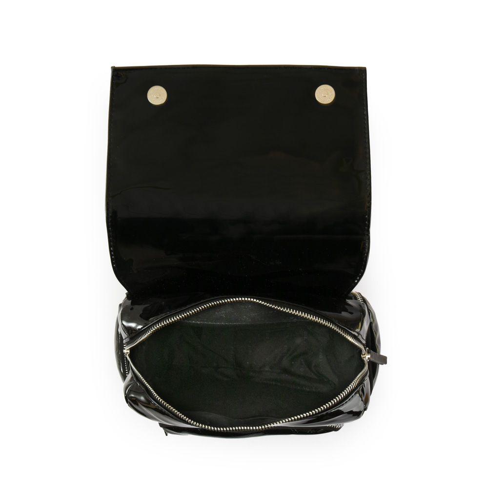 Mochila con tapa pequeña mila negro-3