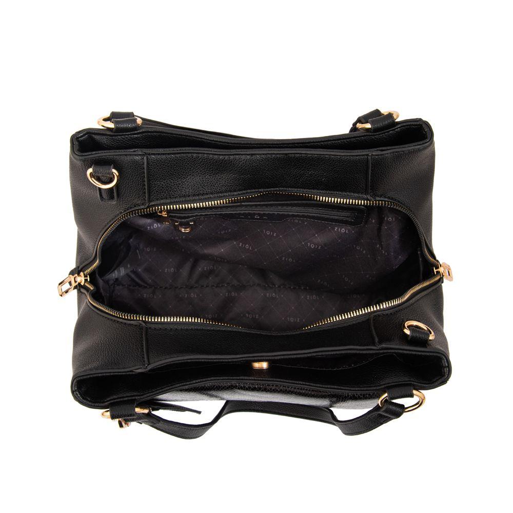 Cartera tote tres divisiones michelle grande negro-3