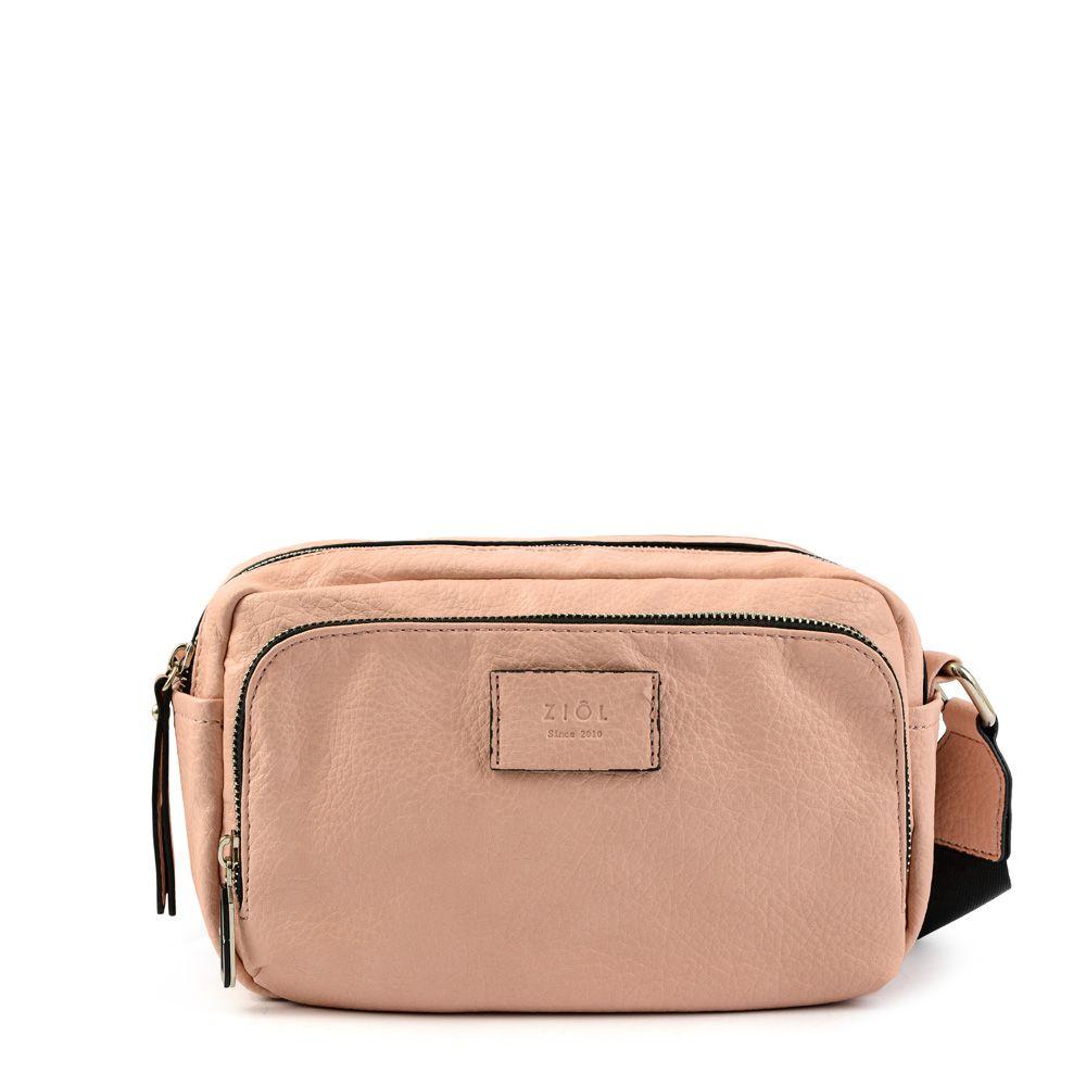 Cartera bandolera pequeña agathe rosado-0