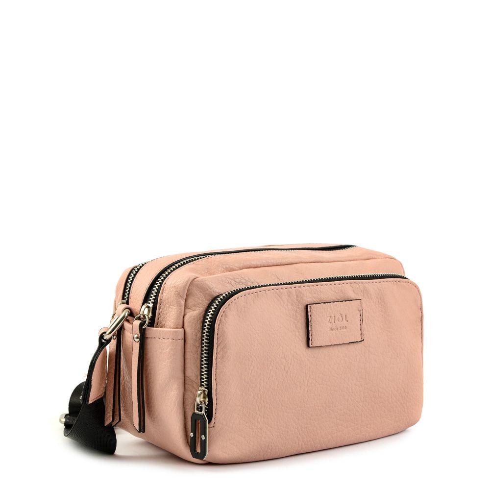 Cartera bandolera pequeña agathe rosado-1