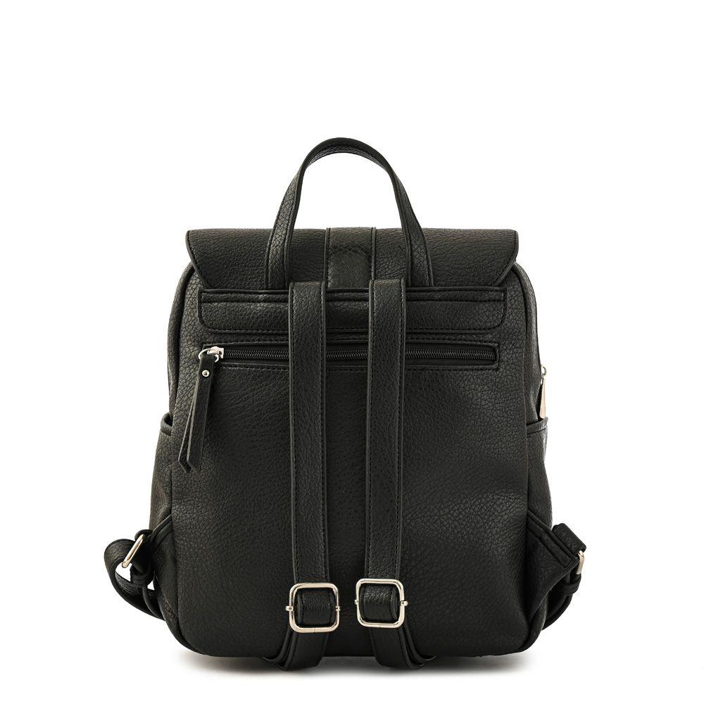 Mochila con tapa mediana althea negro especial-2