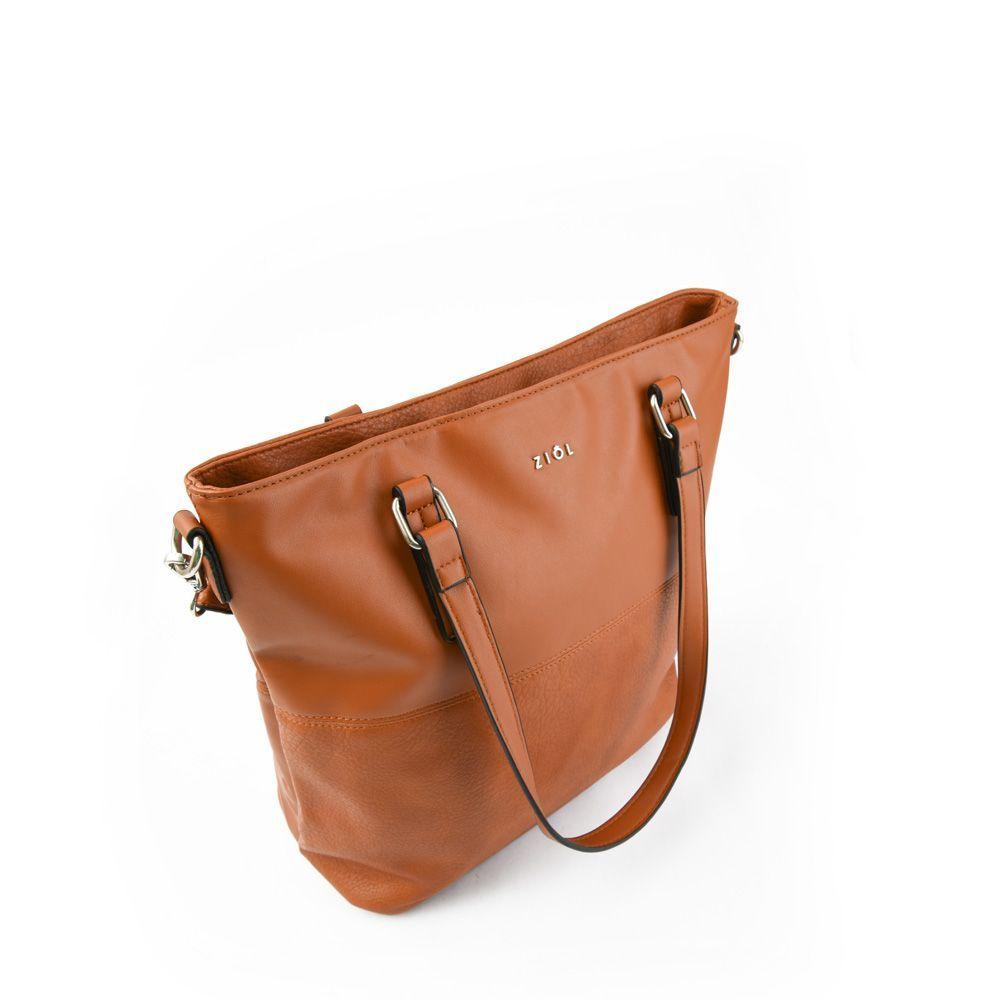 Casia Cartera Dos Asas Shopping Grande Camel-2