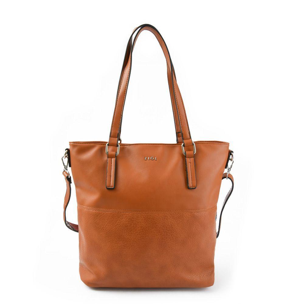 Casia Cartera Dos Asas Shopping Grande Camel-0