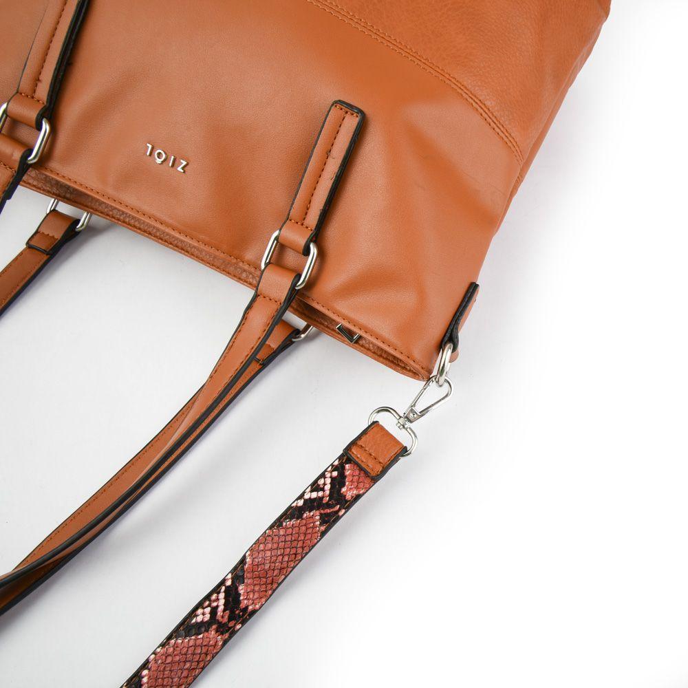 Casia Cartera Dos Asas Shopping Grande Camel-3
