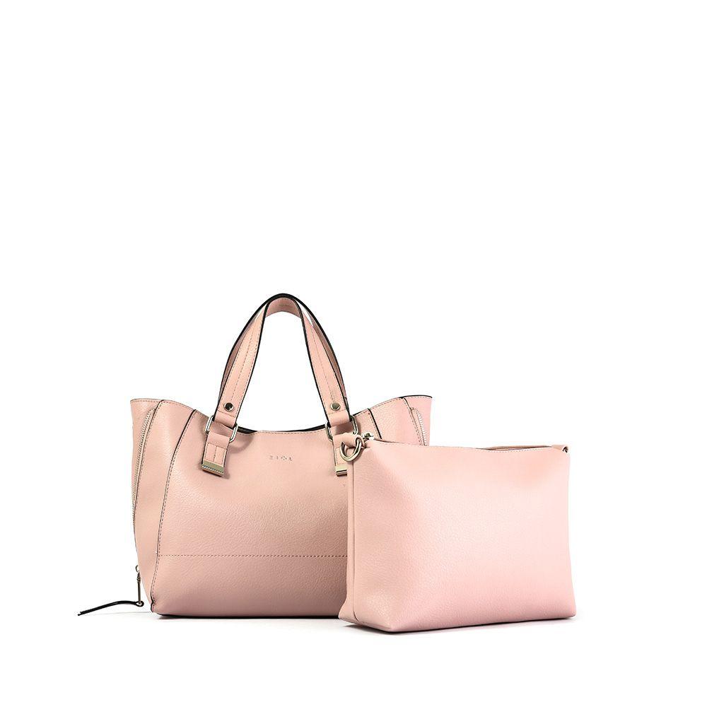 Cartera dos asas gasparna rosado claro-1