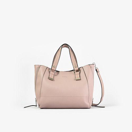 Cartera dos asas gasparna rosado claro-4