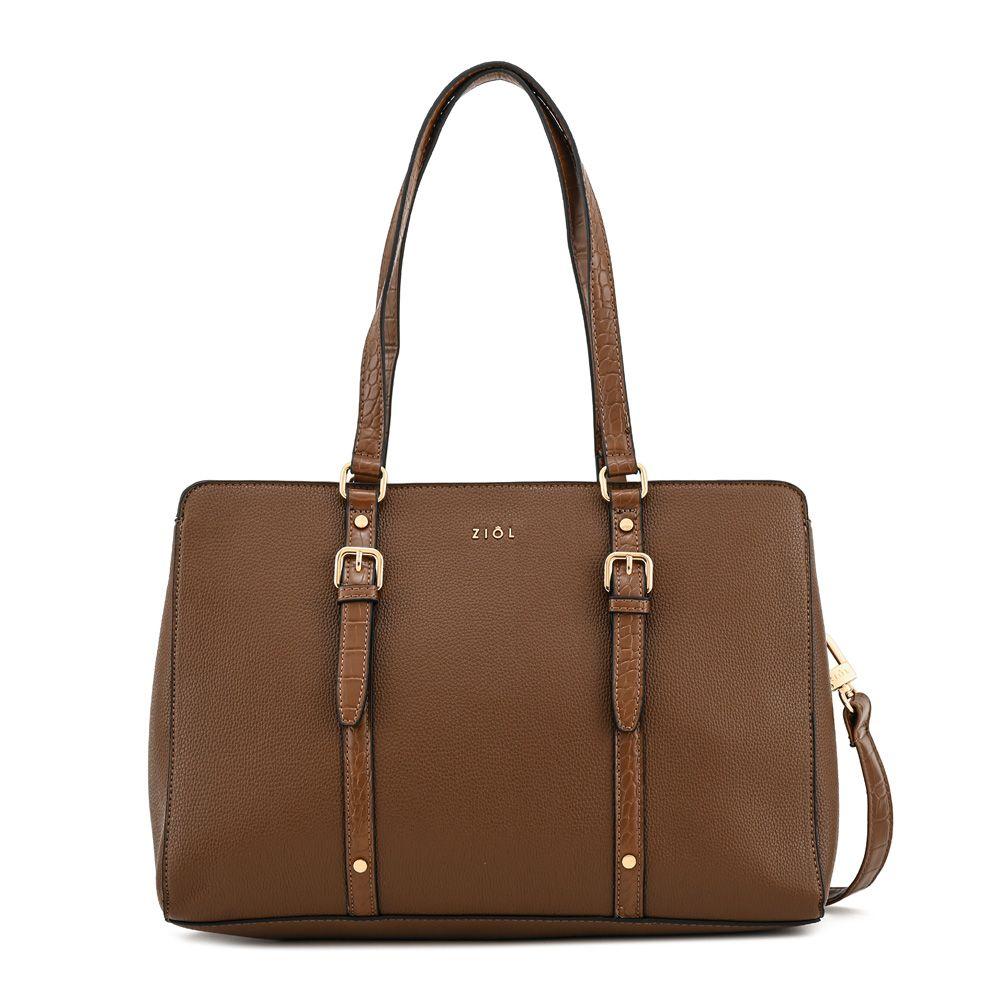 Cartera dos asas porta notebook grande dominica café-0