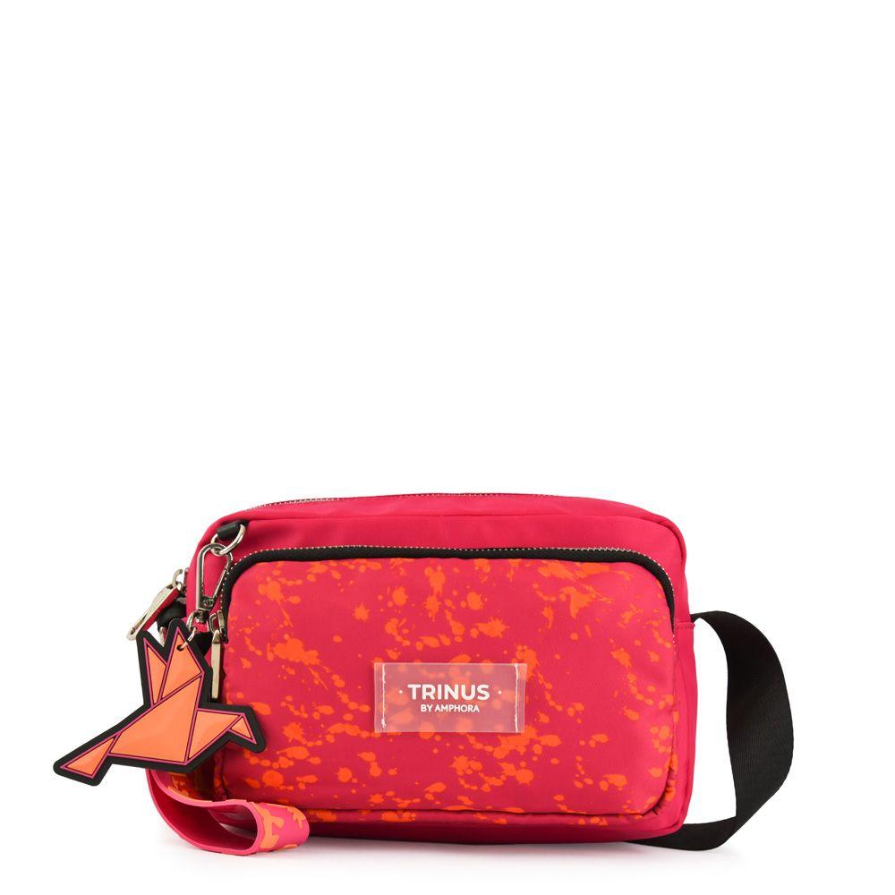 Cartera Bandolera Mediana Paly Fucsia-0