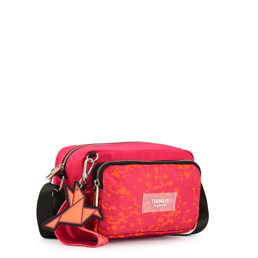 Cartera Bandolera Mediana Paly Fucsia-1