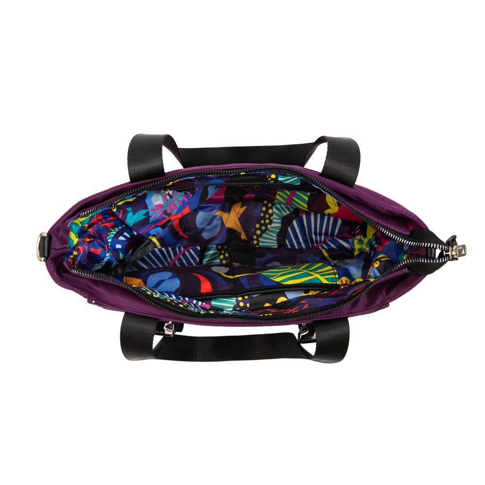 Cartera tote college grande morado-3