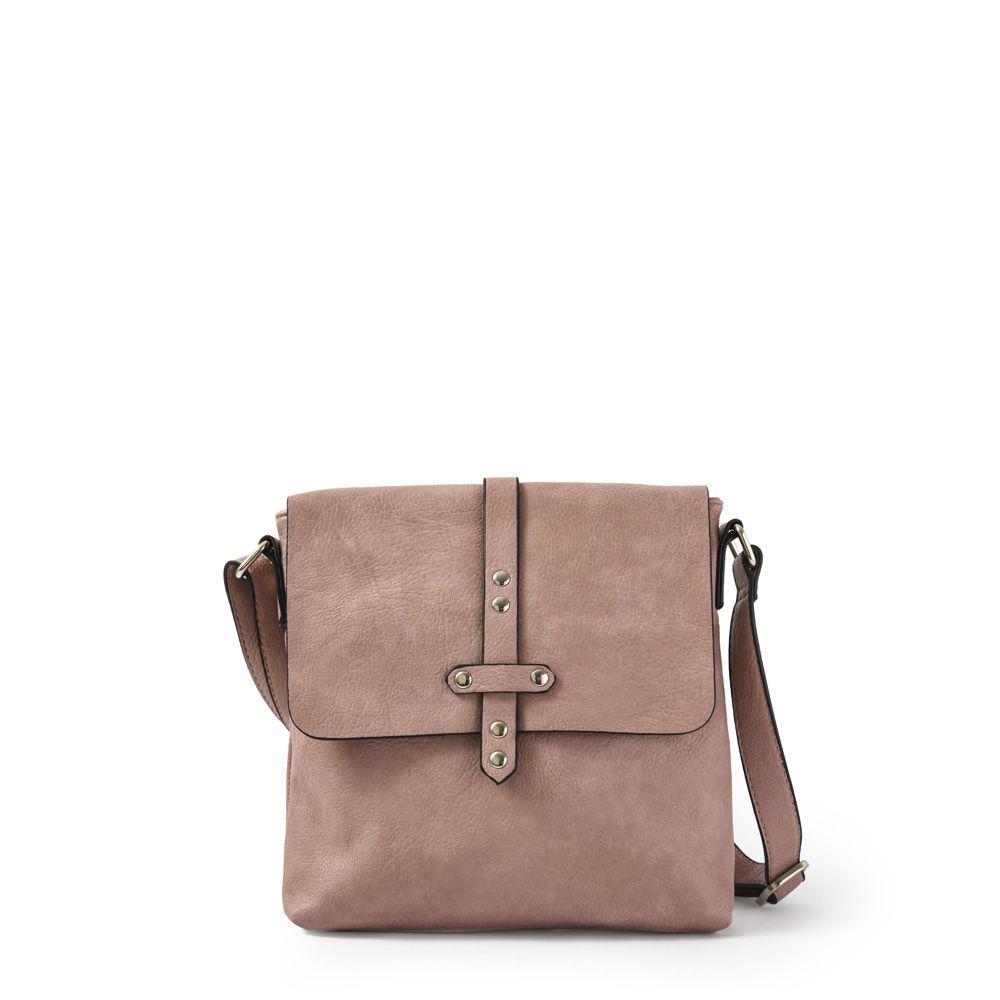 Jelousy Cartera Tipo Bandolera Con Tapa Rosa Viejo-0
