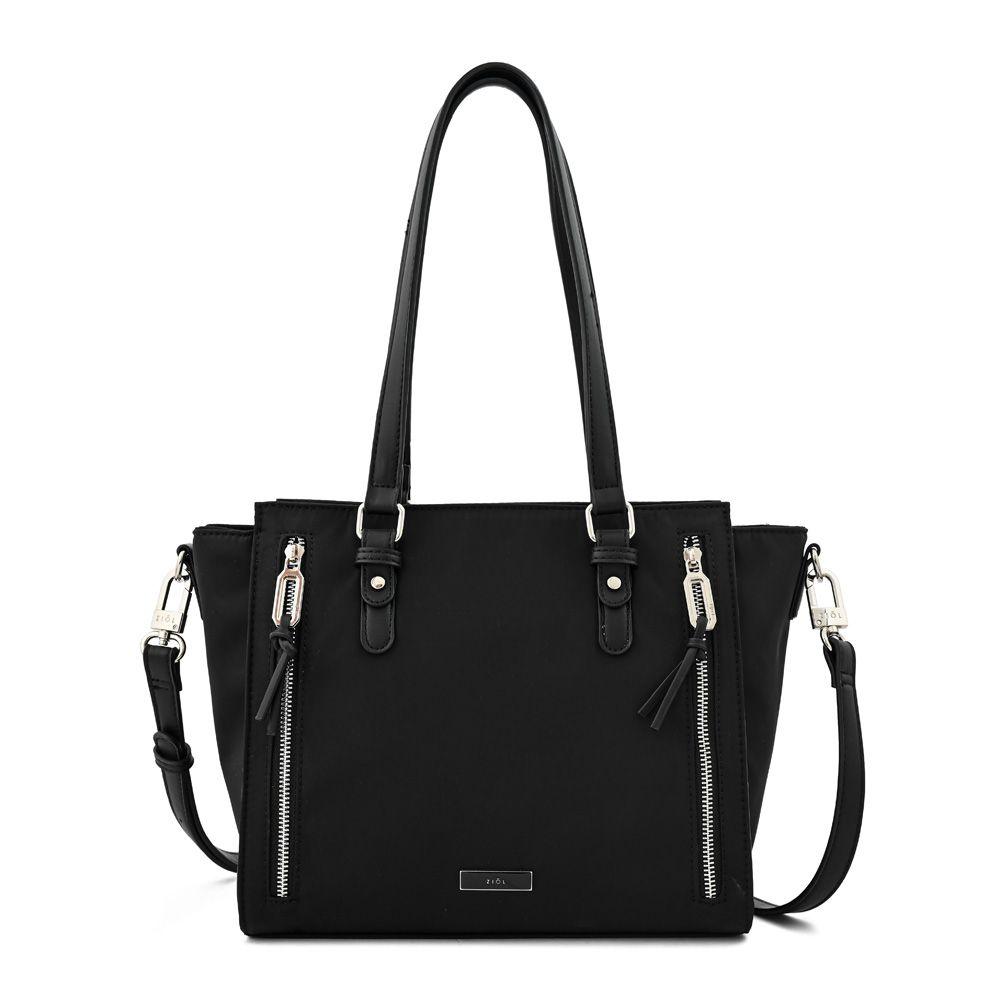 Cartera dos asas tres divisiones grande penny negro-0