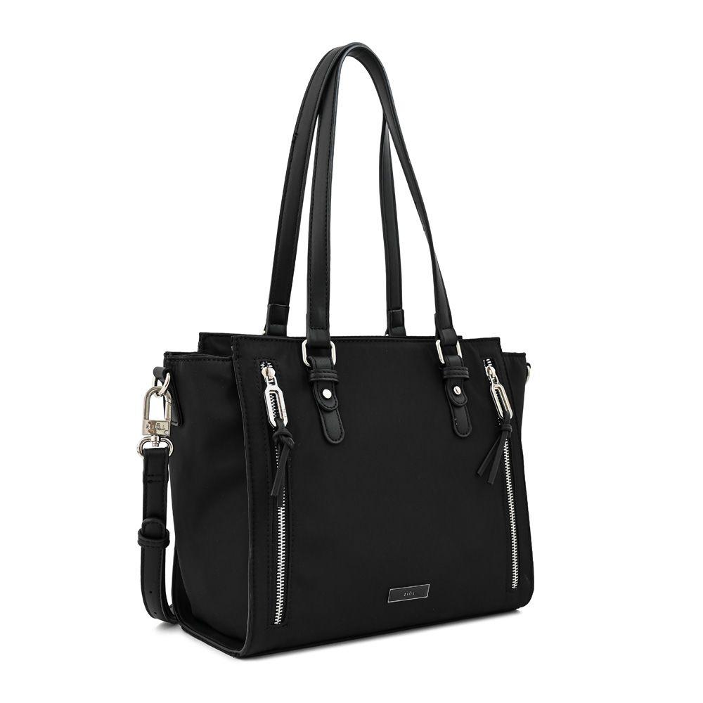 Cartera dos asas tres divisiones grande penny negro-1