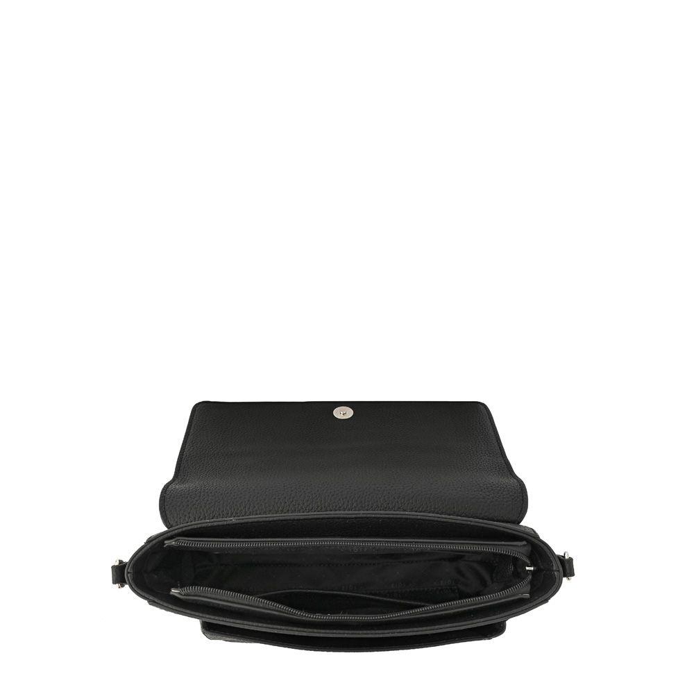 Cartera bandolera con tapa pequeña indara negro especial-3