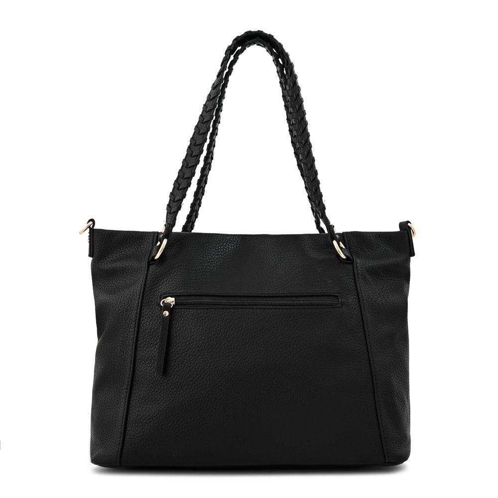 Cartera dos asas grande rosita negro-2
