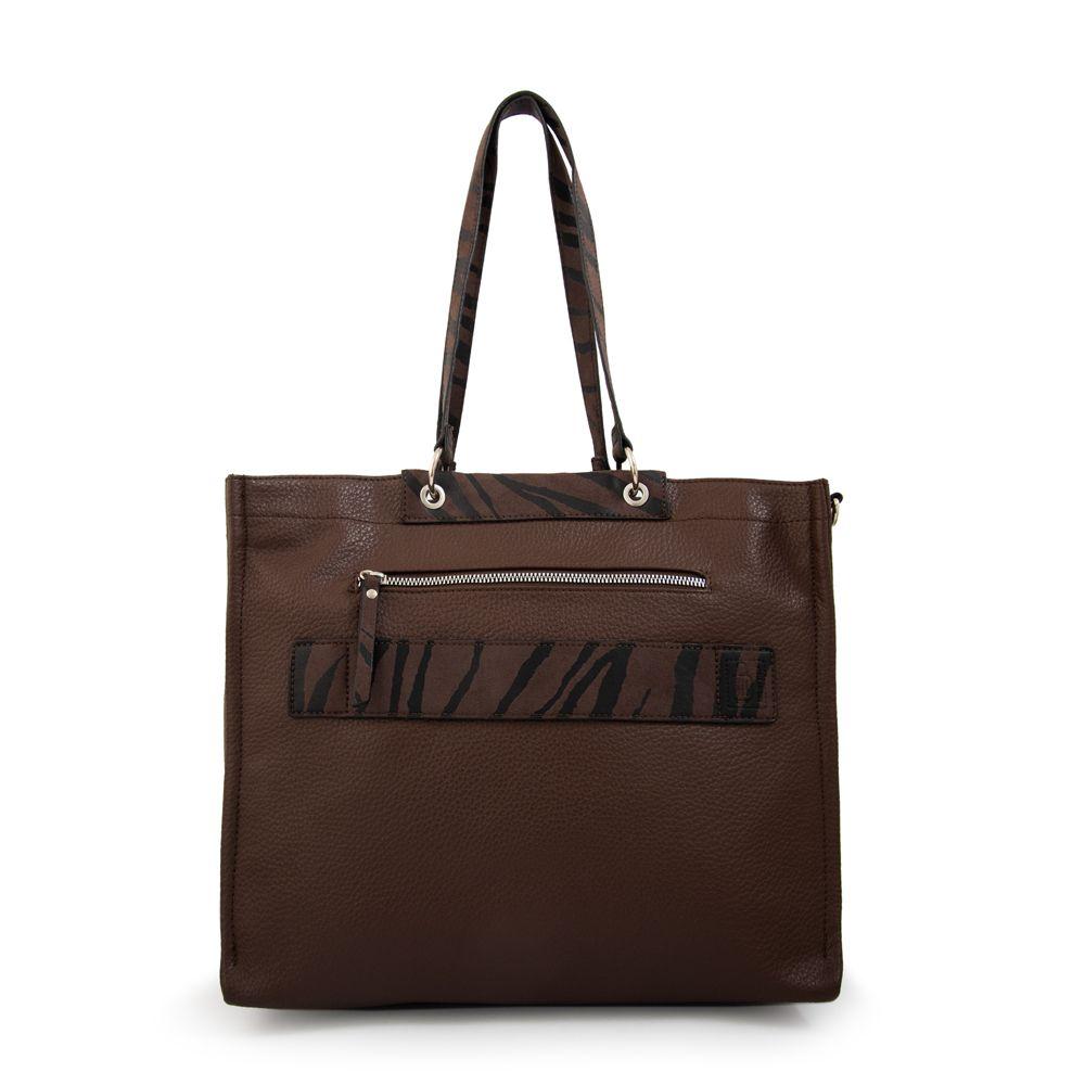 Cartera tote porta notebook simoneta café oscuro-2