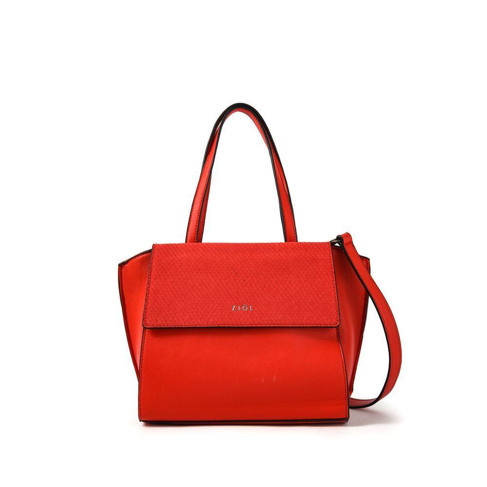 Babandi Cartera Tipo Dos Asas Tres Divisiones Rojo-0