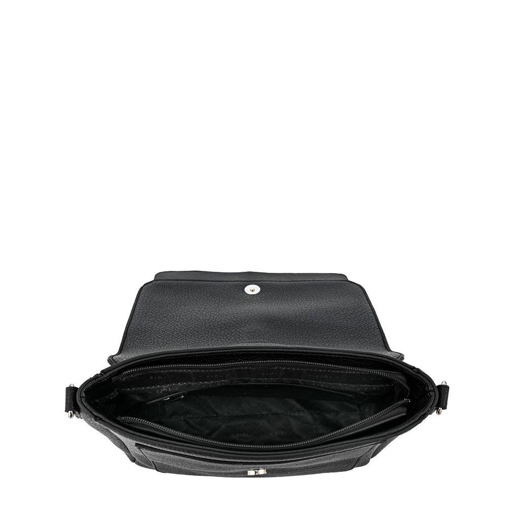 Cartera bandolera con tapa pequeña althea negro especial-3