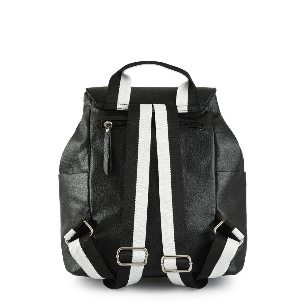 Mochila con tapa grande abrielle negro-2