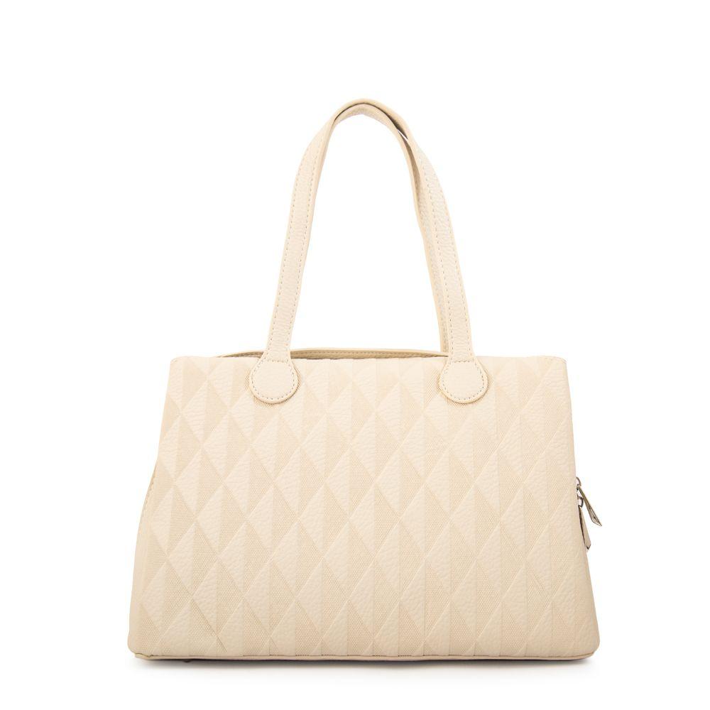 Cartera tote francini mediana blanco crudo-2