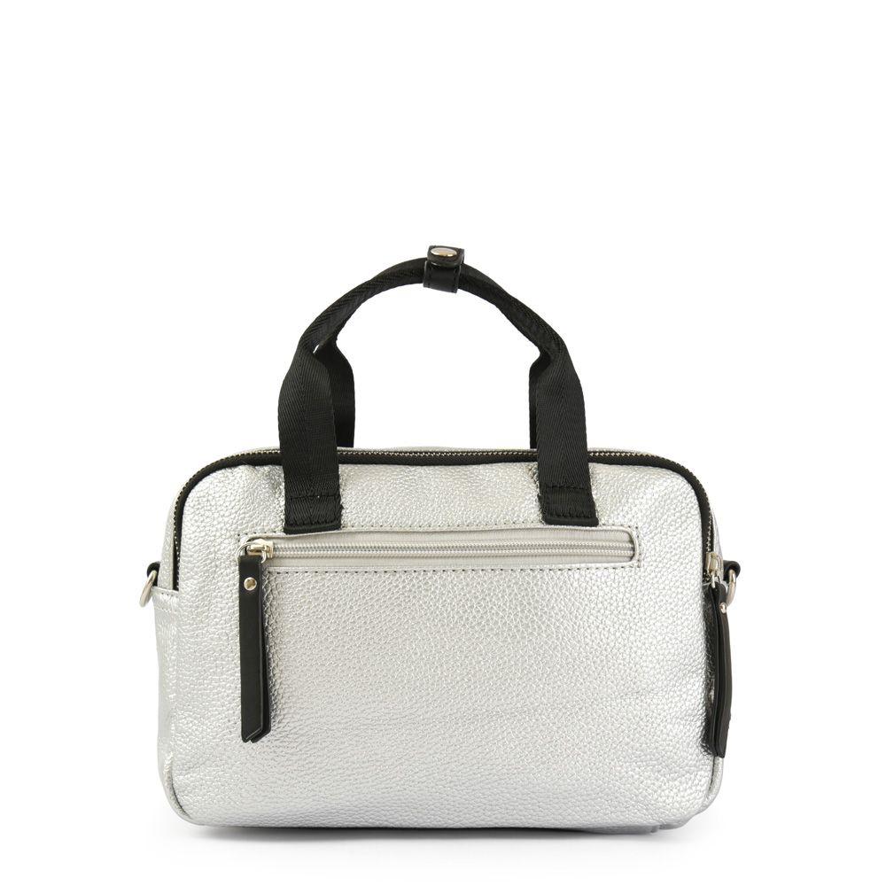 Cartera bandolera mediana dorina plateado-2