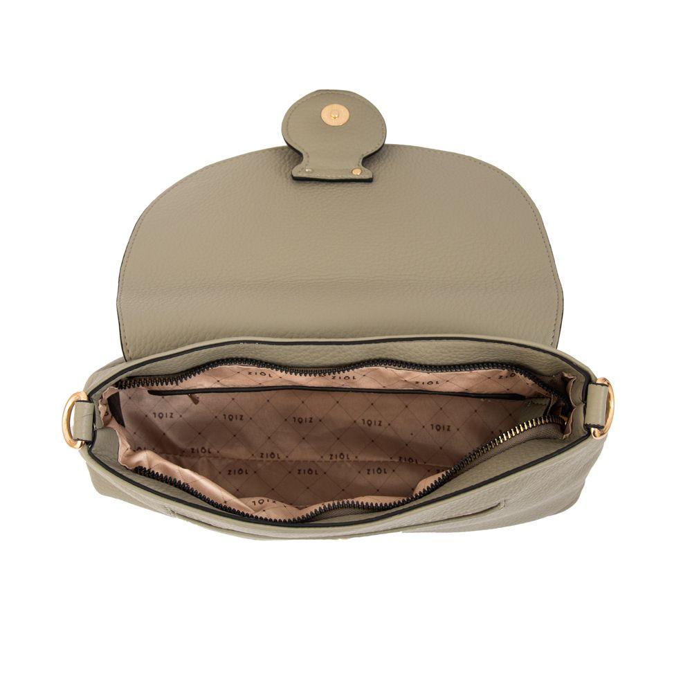 Cartera bandolera anastasia mediana gris oscuro-3