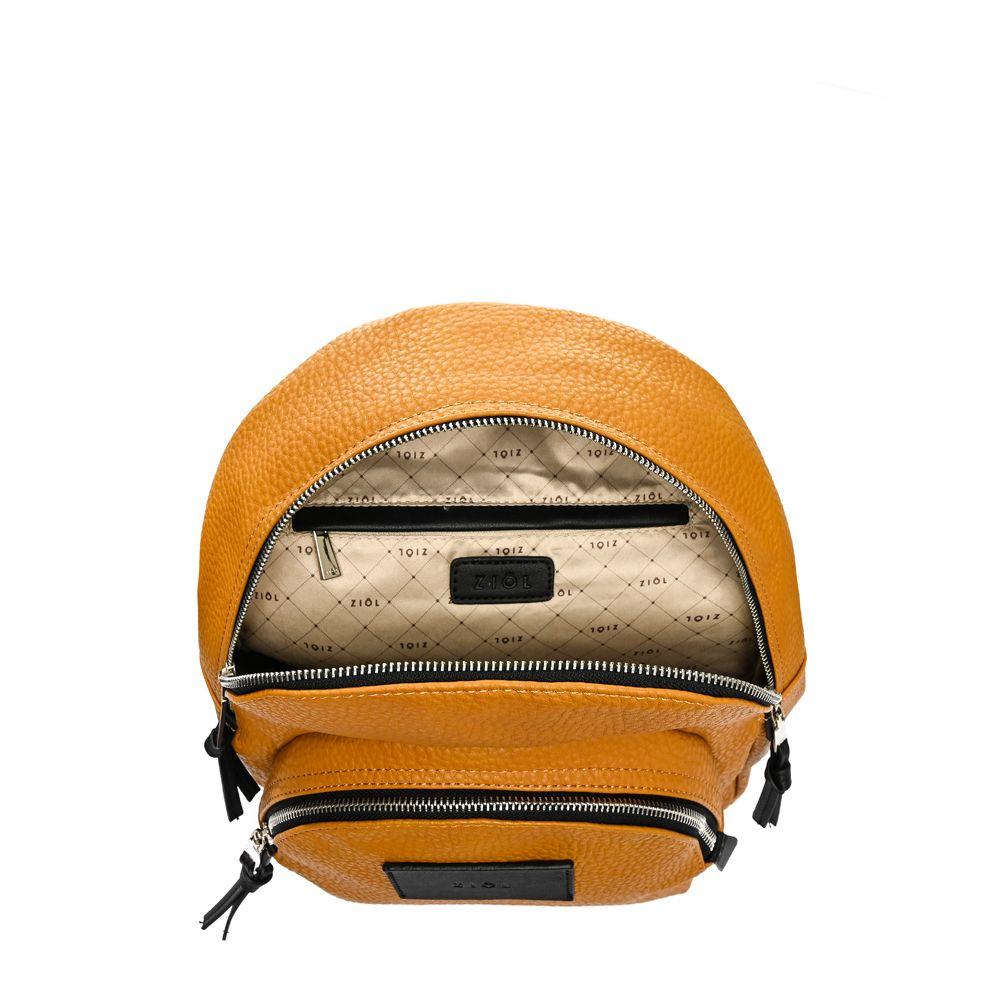 Mochila mediana loana mostaza-3