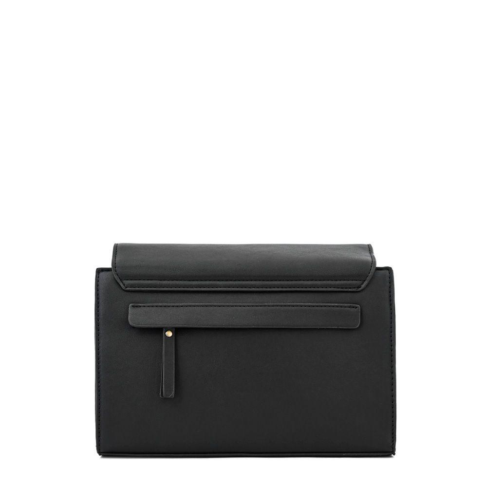 Cartera bandolera con tapa pequeña tesea negro especial-2