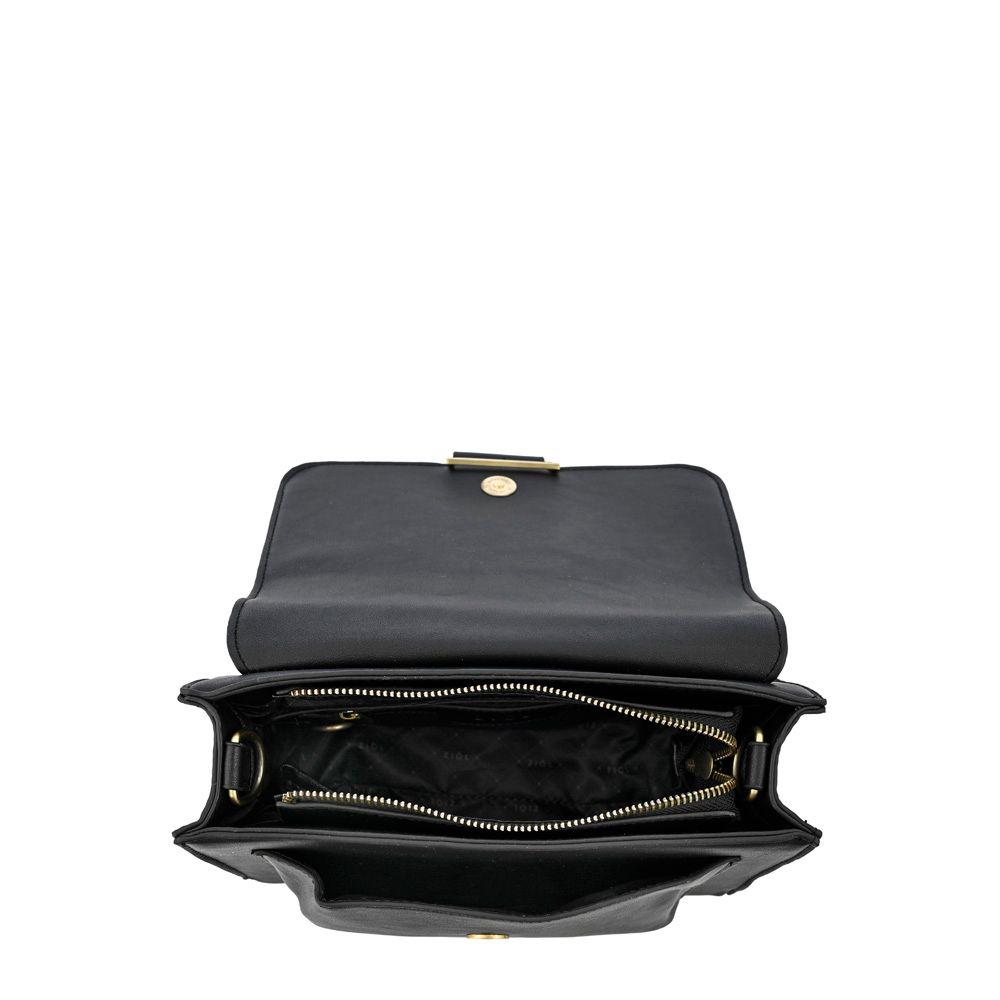 Cartera bandolera con tapa pequeña tesea negro especial-3