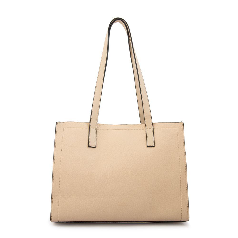 Cartera tote florencia mediana blanco crudo-2
