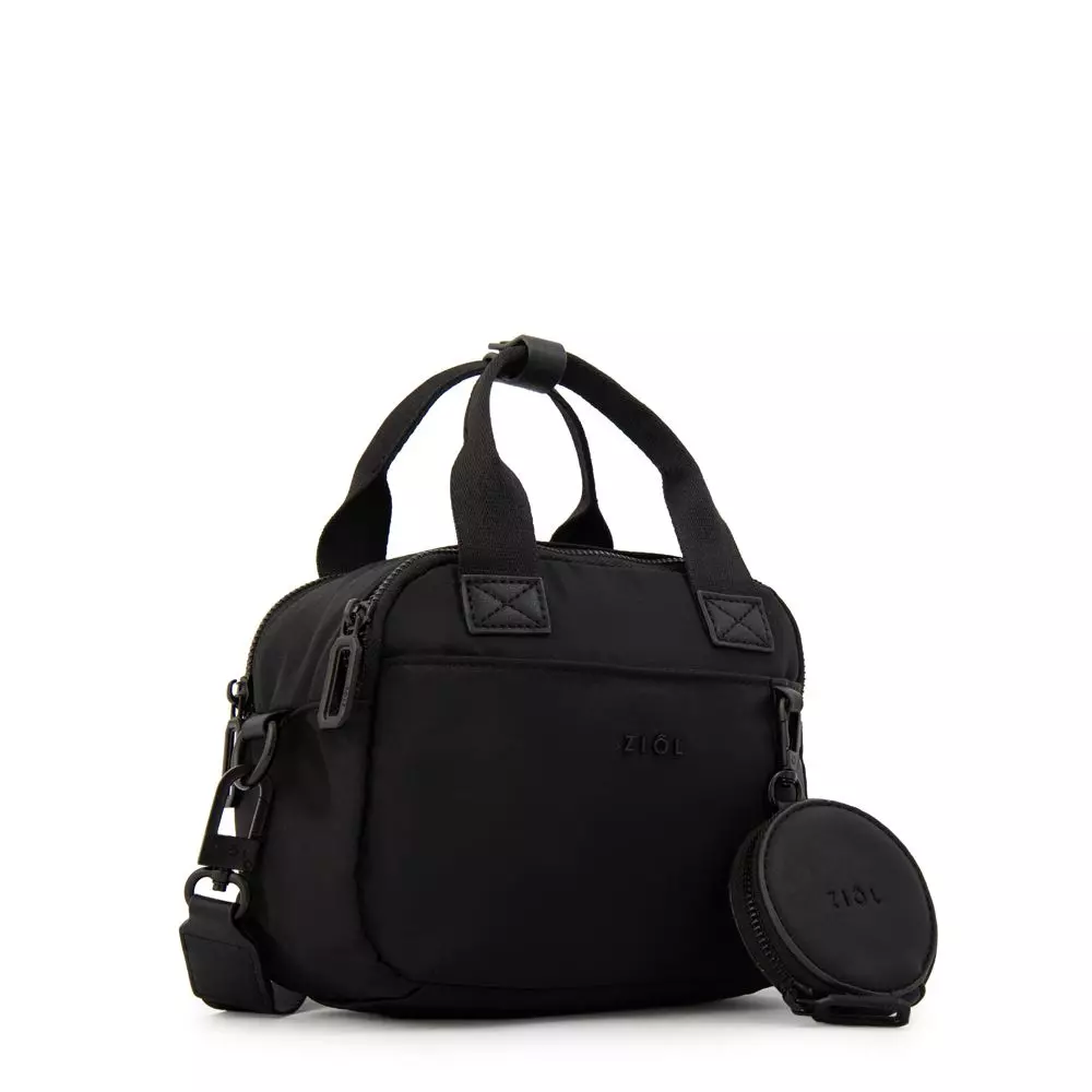 Cartera Bandolera coral pequeña negro-1