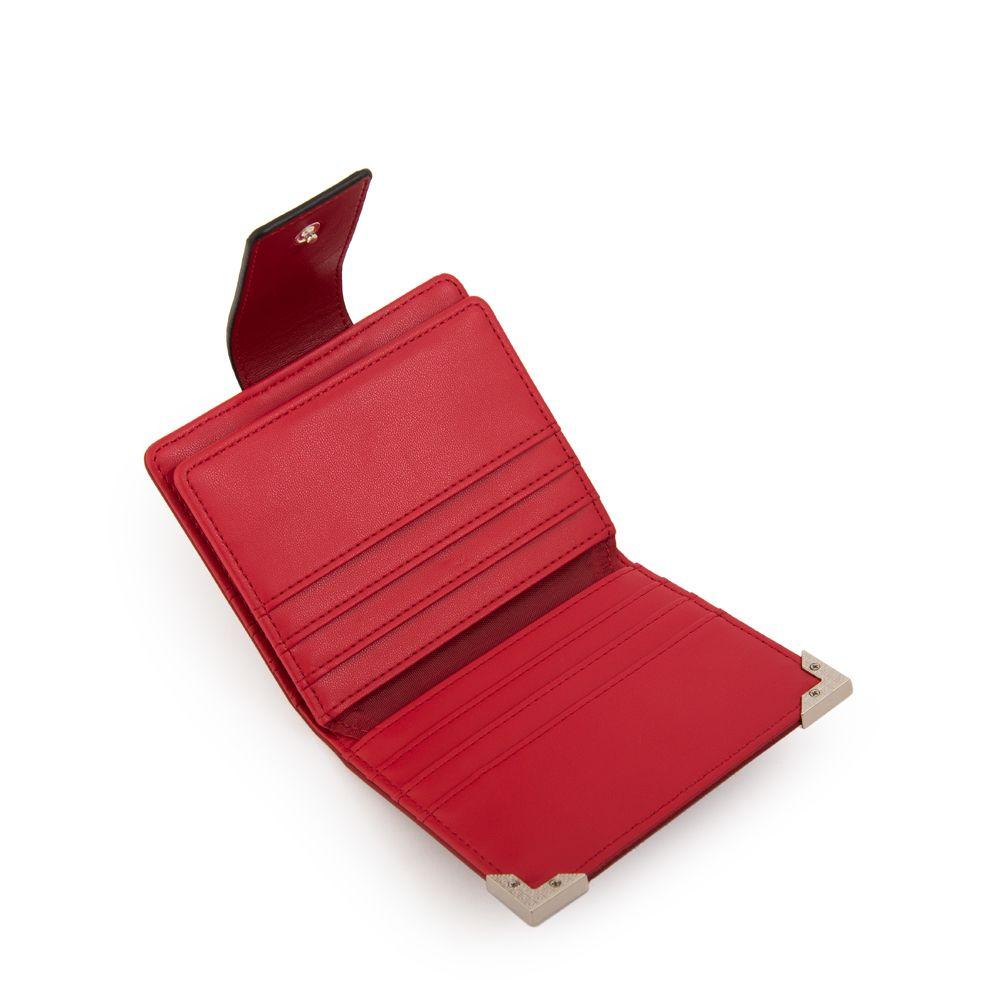 Billetera demin pequeña rojo-2