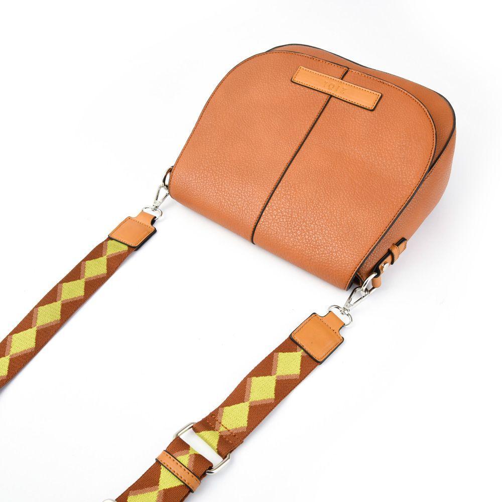Turin Cartera Bandolera Con Tapa Mediana Camel-3
