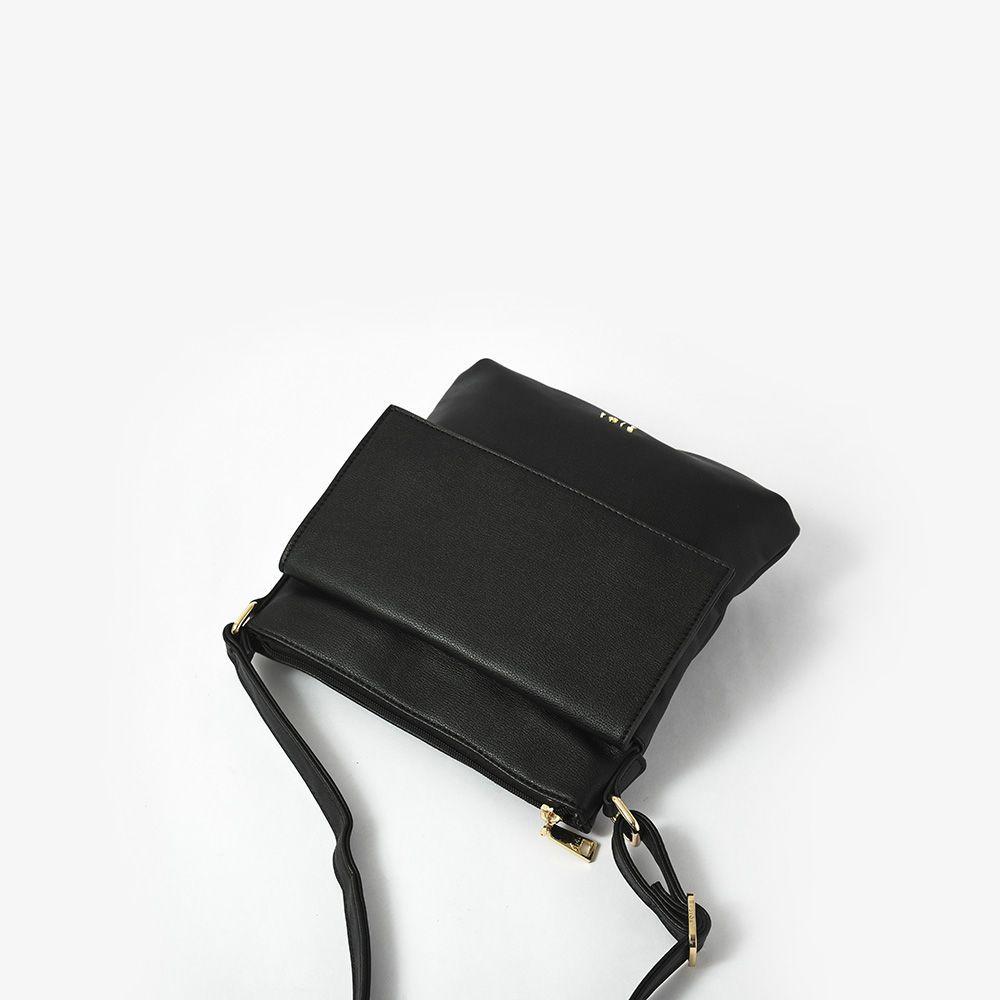 Deirys Cartera Tipo Bandolera Negro-3