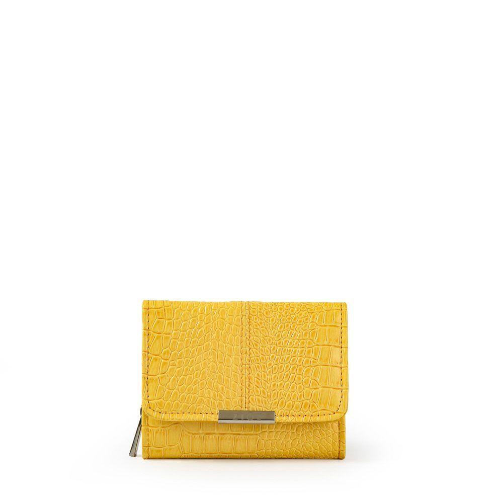 Caroline Billetera Cierre Exterior Chica Amarillo-0