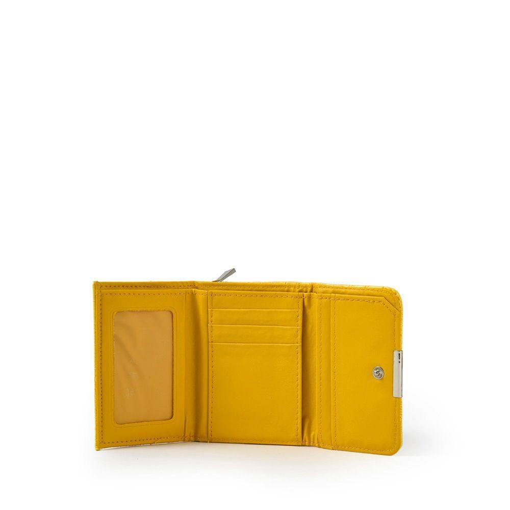 Caroline Billetera Cierre Exterior Chica Amarillo-2