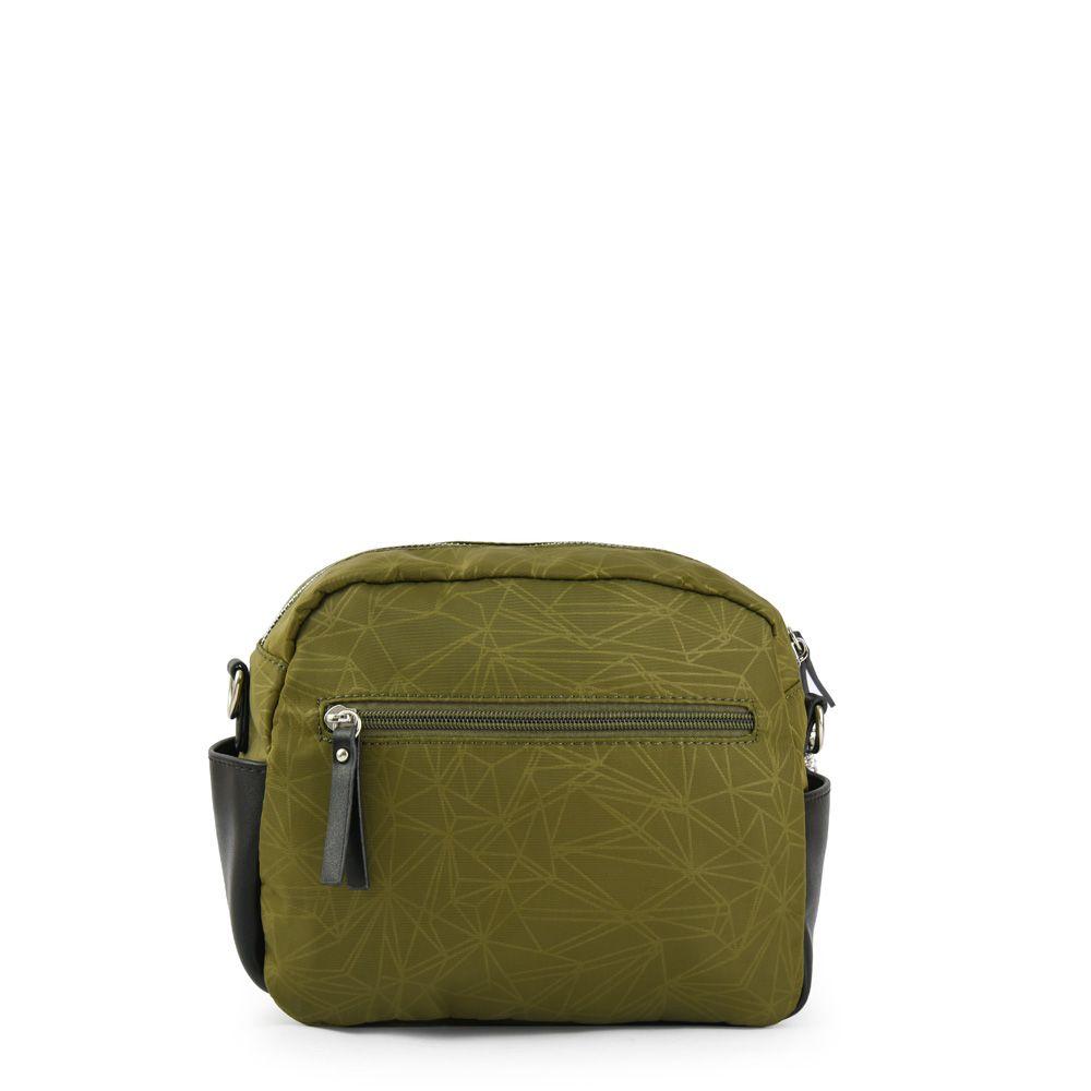 Cartera bandolera mediana saumon verde oliva-2