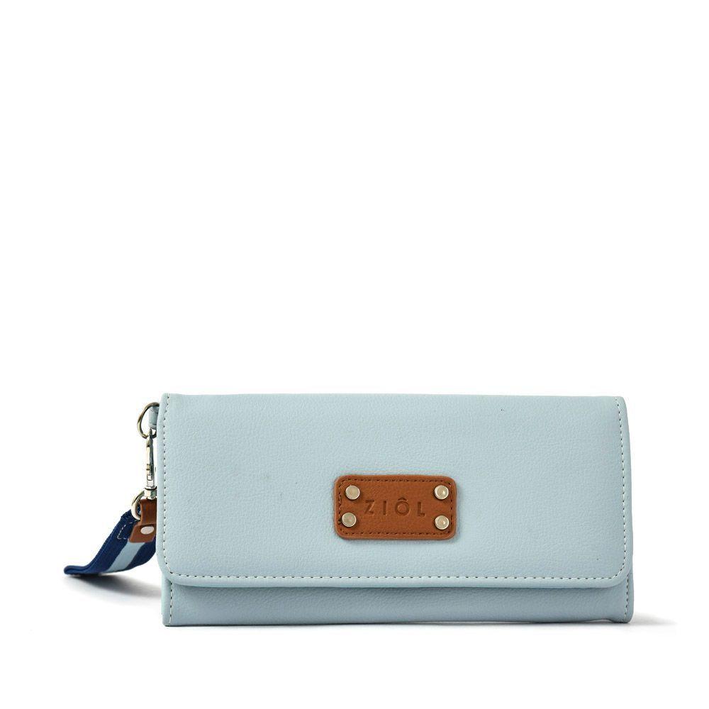 Tadea Billetera Gde. Con Compartimentos Celeste-0