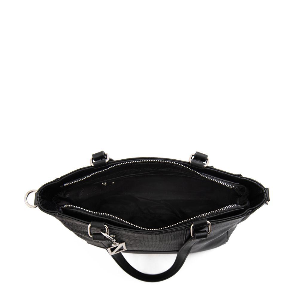 Cartera dos asas mediana celina negro especial-3
