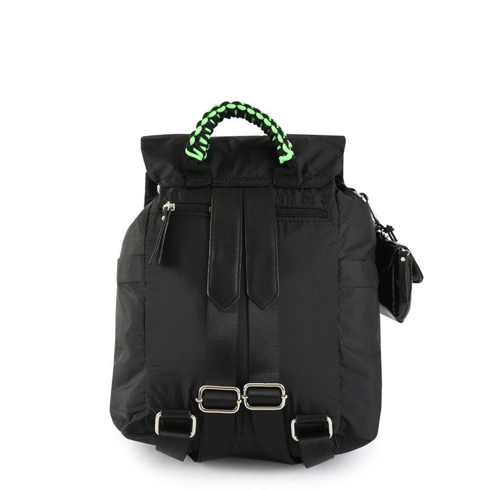 Mochila con tapa mediana olimpia negro-2