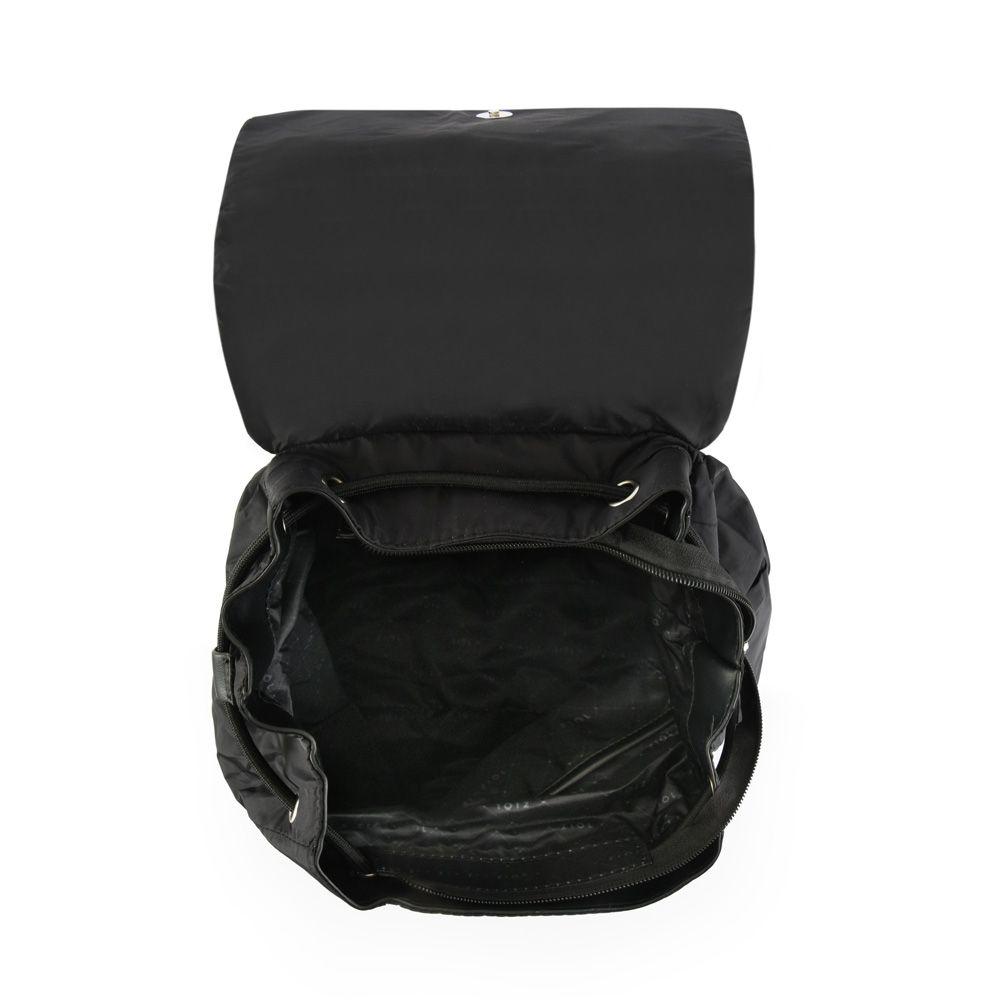 Mochila con tapa mediana olimpia negro-3