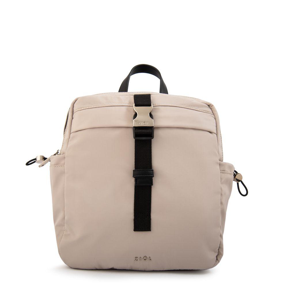 Mochila topacio mediana beige-0