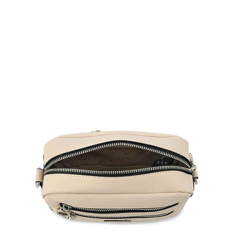 Cartera bandolera pequeña luzmaria beige-3