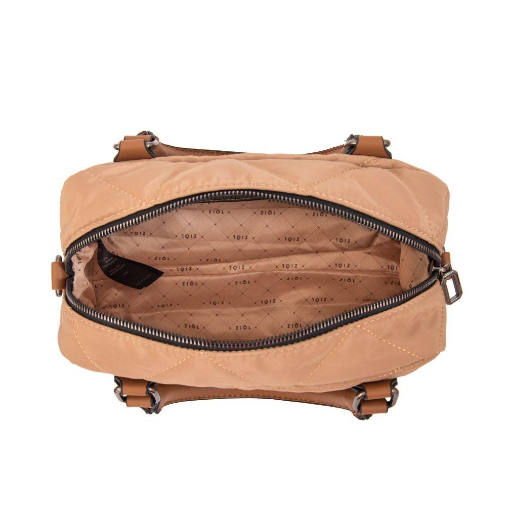 Cartera bandolera con asas brenda mediana beige-3