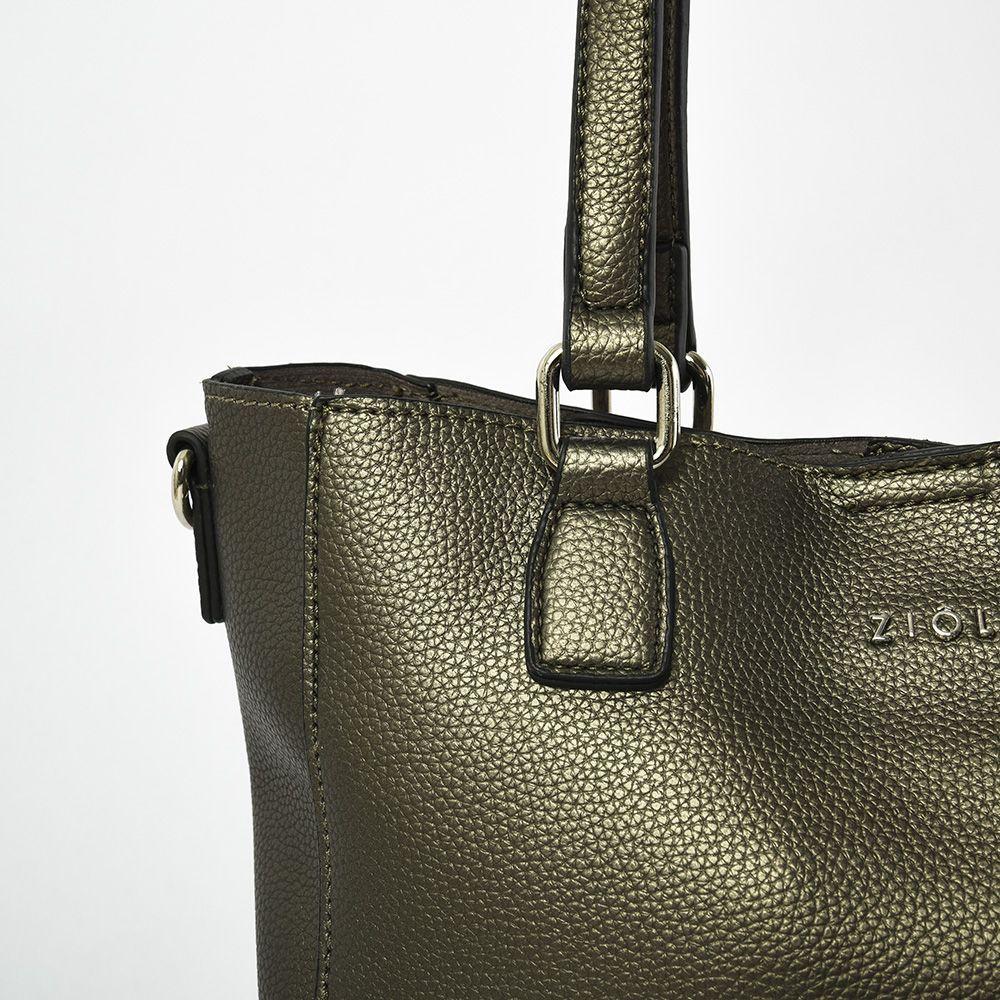 Psi Cartera Tipo Dos Asas Plateado Oscuro-4