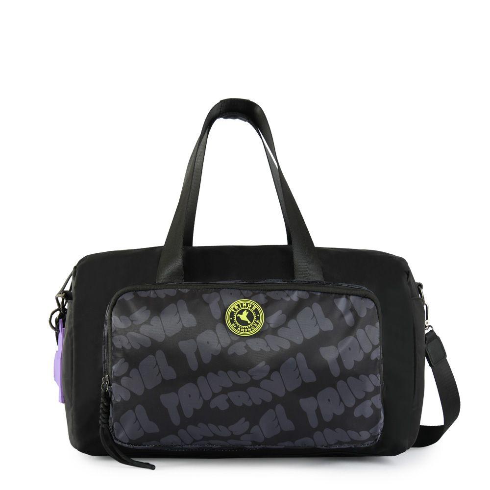 Cartera dos asas grande parl negro-0