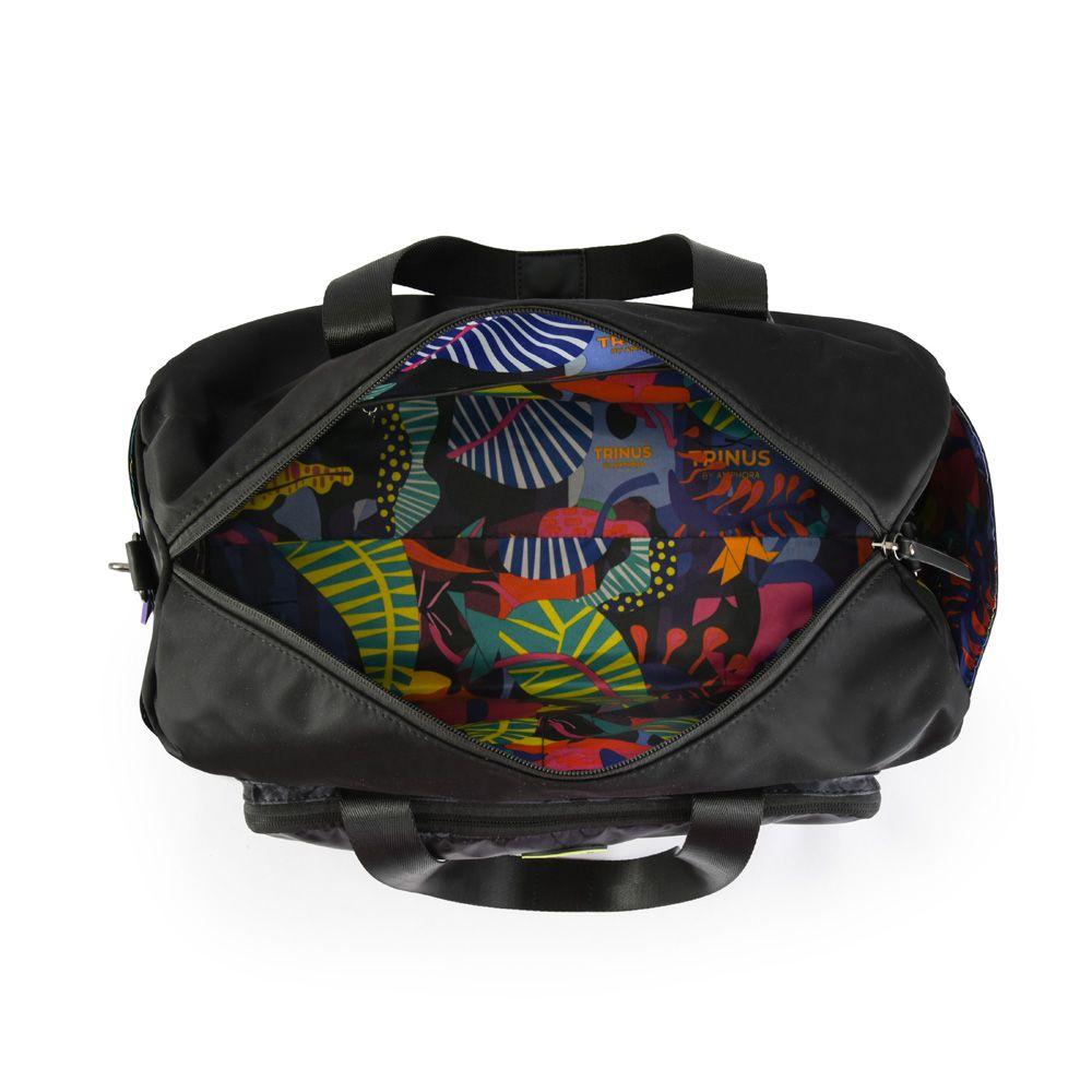 Cartera dos asas grande parl negro-3